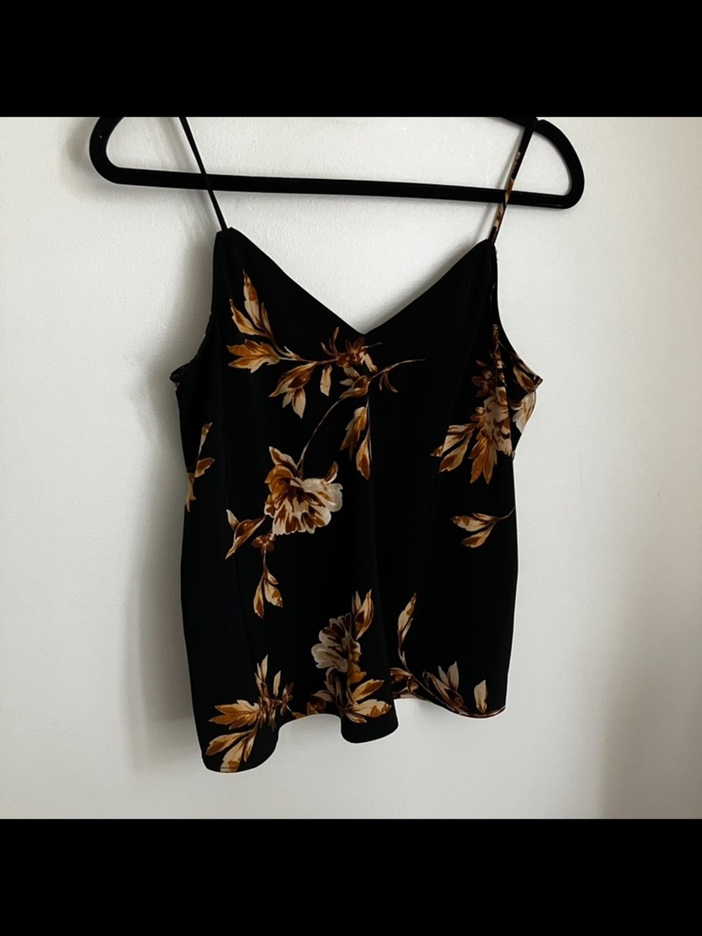 Dynamite Black & Gold Floral Camisole